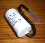 6uF 450Volt Motor Run Capacitor with Wires - Part # CAP006L
