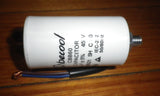 6uF 450Volt Motor Run Capacitor with Wires - Part # CAP006L