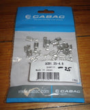 Bare Uninsulated Female 4.8mm Spade Terminals (Pkt 25) - Part # QCB1.25-4.8-25