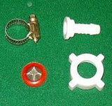 Plastic Nut & Tail with Filter Washer & Clamp suits 10mm Hose - Part # HC033K