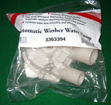 Genuine Late Model Whirlpool Plastic Drain Pump - Small Outlet - Part # WA3363394
