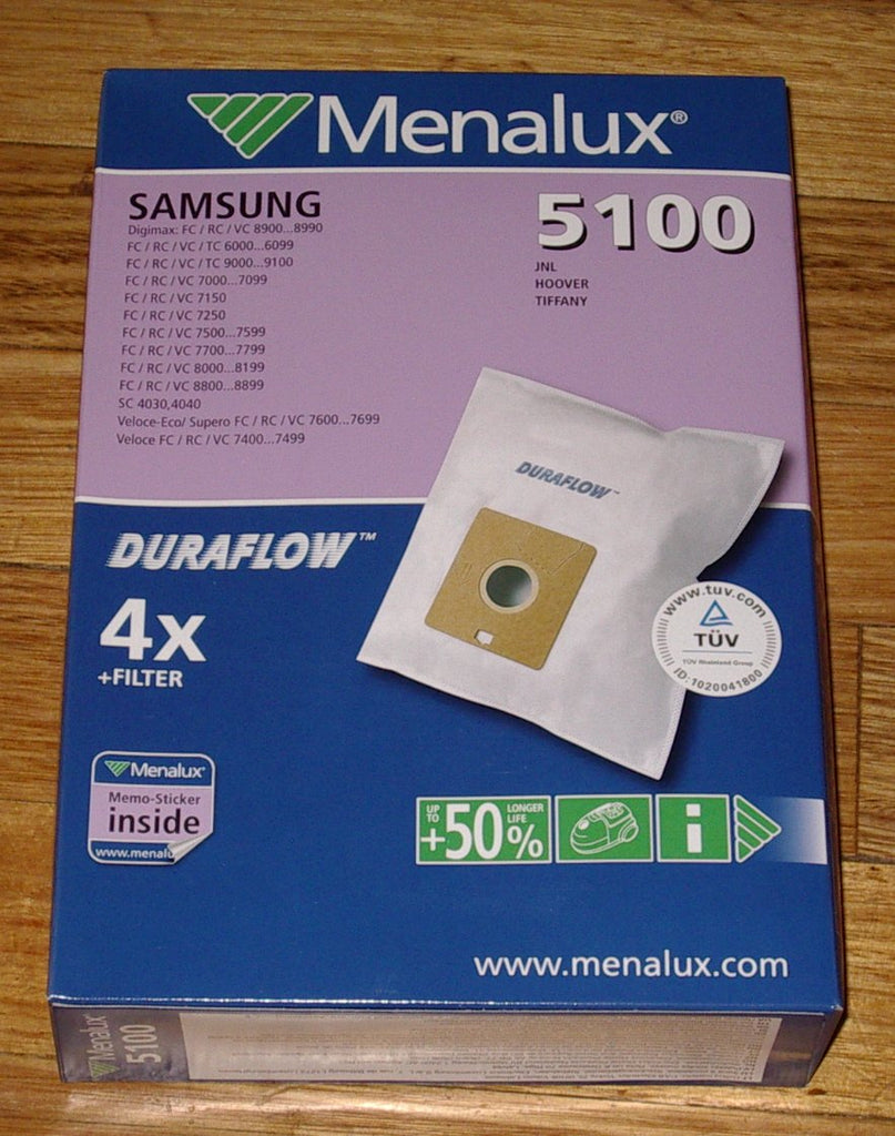 Kambrook, Nilfisk, Samsung Vacuum Cleaner Bags Part 5100 Allfix