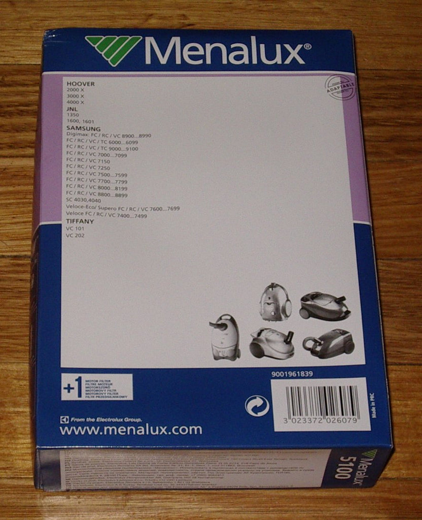 Kambrook, Nilfisk, Samsung Vacuum Cleaner Bags Part 5100 Allfix