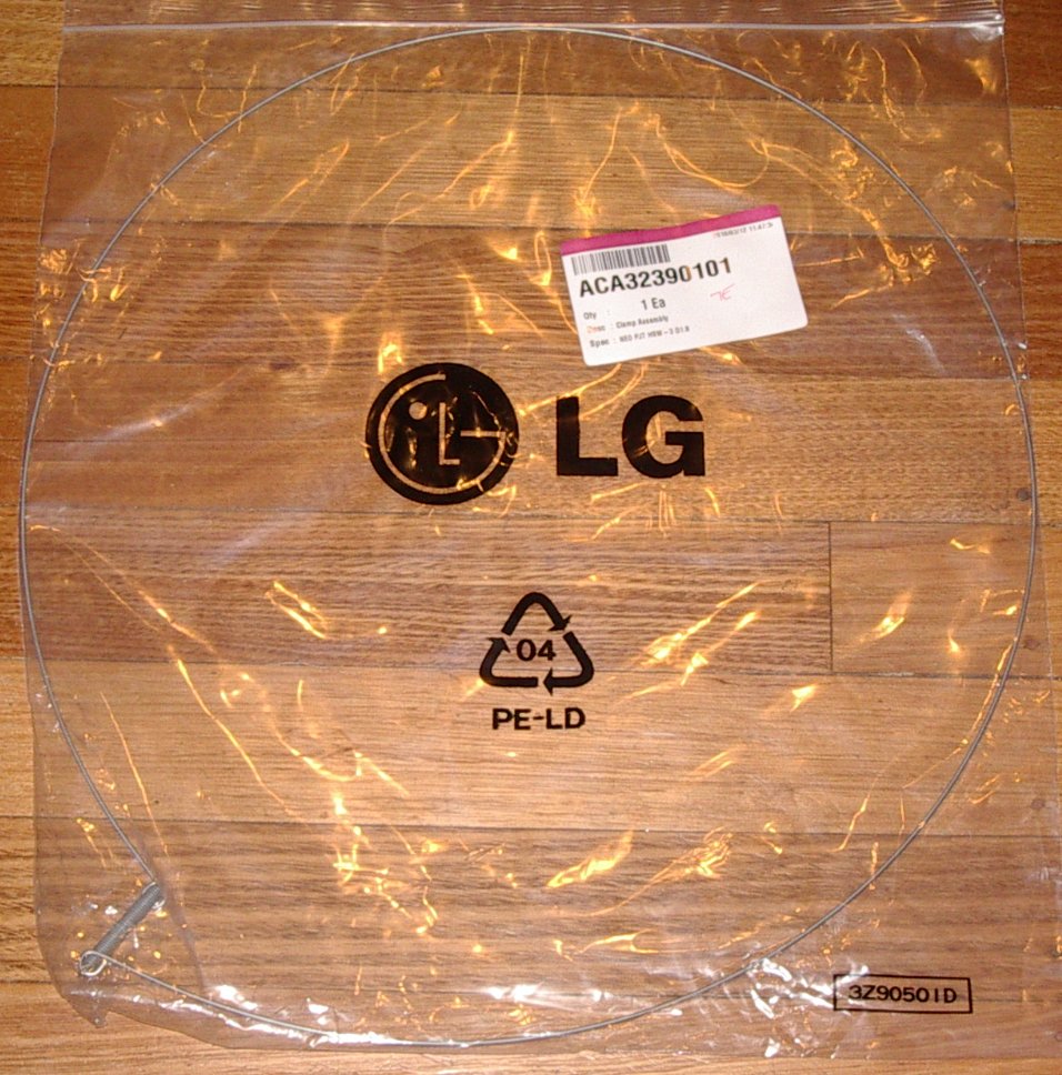 LG Front Loader Gasket to Panel Clamp Part ACA32390101, 2W20017E