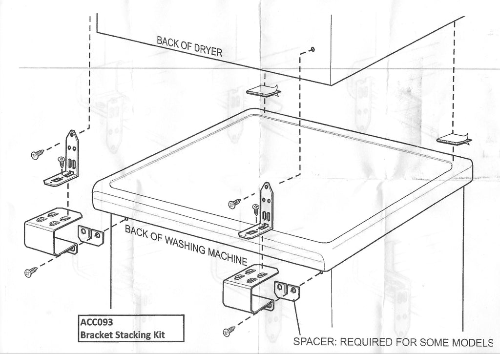 Universal Electrolux, Simpson Dryer Stacking Kit for Late Models Par