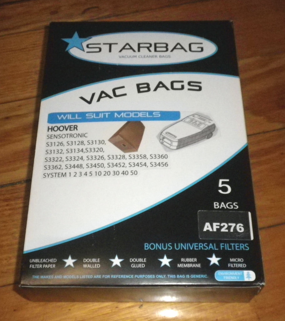 vhbw 10x sacchetto compatibile con Hoover Amigo 1500, 7C, Alpina SC 225011, Alpina aspirapolvere - microfibra, 28cm x 24cm Bianco