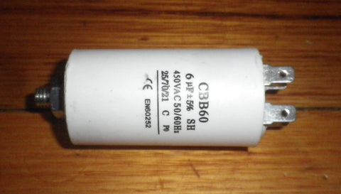 6uF 450Volt Motor Start Capacitor - Part # CAP006DS
