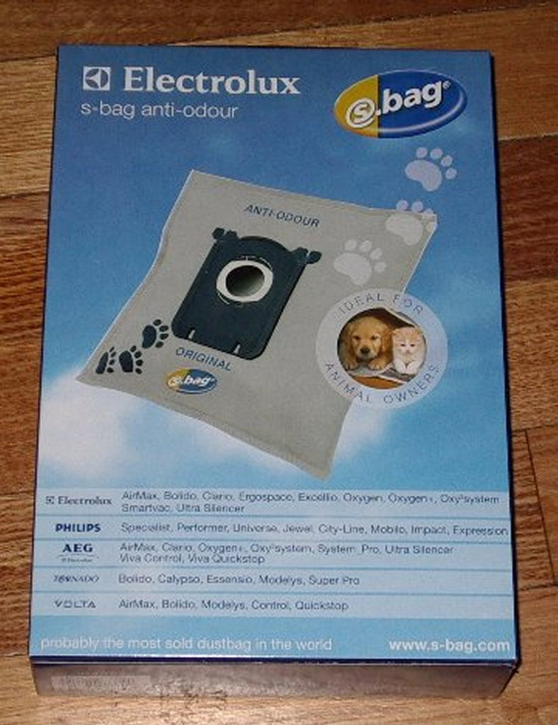 ELECTROLUX E203B ANTI ODOUR S-Bag Vacuum Cleaner Bags for Pet Animal Owners