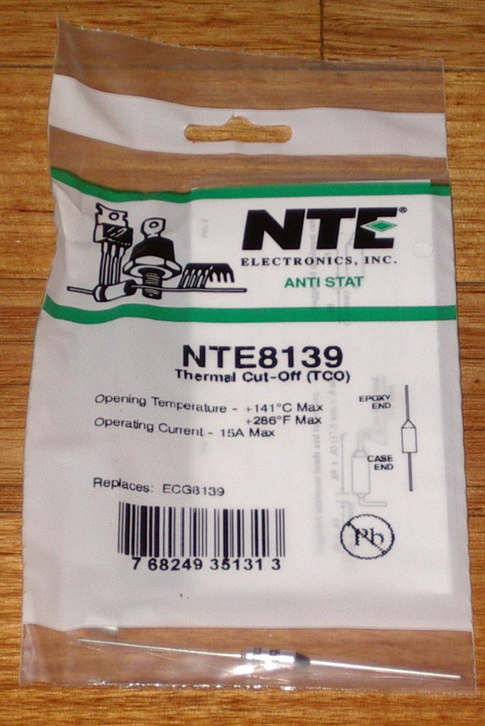 141degreeC 15amp Microtemp Thermal Fuse - Part # NTE8139 | Allfix