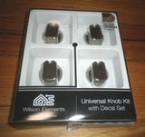 Handy Gas or Electric Stove Chrome Control Knob Kit (Pkt 4) - Part No. UK-35C4