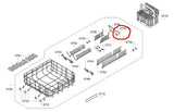 Bosch SMS, SMU, SMV Series Dishwasher Lower Basket Bearing Plate - Part # 10014124