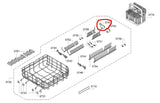 Bosch SMS, SMU, SMV Series Dishwasher Lower Basket Bearing Plate - Part # 10014126