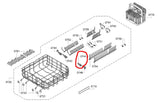 Bosch SMS, SMU, SMV Series Dishwasher Lower Basket Bearing Plate - Part # 10014173