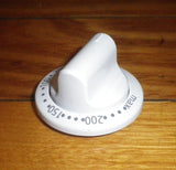 Euromaid EW60 White Stove Thermostat Control Knob - Part # 250315301