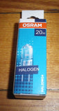 Osram 20Watt 12Volt Halogen Wedge Globe with G4 Base - Part # 276964
