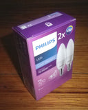 Philips LED Cool Daylight Globe 5Watt SES Candle (Pkt 2) - Part # 322516