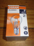 Osram 57Watt 240Volt ES Fancy Round Halogen Globe - Part # 403315