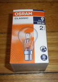 Osram 57Watt 240Volt BC Fancy Round Halogen Globe - Part # 403339