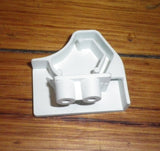 Chef Short White Lefthand Oven Handle End - Part No. 41045