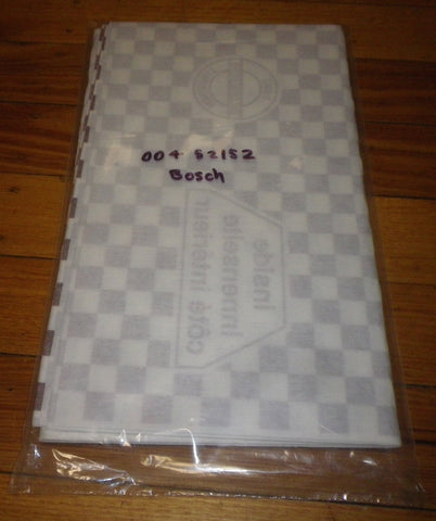 Bosch Early Rangehood Grease Filter Material 42cm x 98cm (6 sheets) - Part # 452152