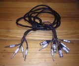 Used 4mtr Snake Cable 4x 1/4" TRS Plugs to 4x 1/4" TS Plugs plus 4x XLR Plugs - Part # 4X8WAY4MLOOM