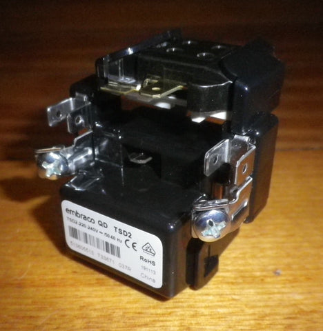 Embraco EGYS Fridge Compressor TSD2 Start Relay & Overload Kit - Part # 611445, 00611445
