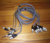 Used 3mtr Snake Cable 4x 1/4" TRS Plugs to 4x XLR Male & 4x XLR Male to 4x XLR Female - # 8WAY3MLOOM