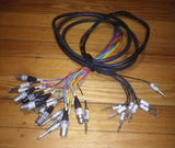 Used 4mtr Snake Cable 8x 1/4" TRS Plugs to 8x 1/4"TRS Plugs + 4x XLR-M + 4x XLR-F - # 8x16WAY4MLOOM