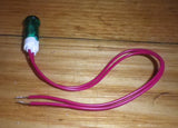 Universal 10mm Round Green Neon Indicator Light with Wires - Part # A29G