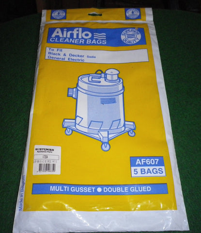 GE Sadie, Aquavac Vacuum Cleaner Bags - Part No. AF607