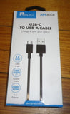 Phone Charging Lead - USB-A to USB-C 1metre M-M Cable - Part # APL400B