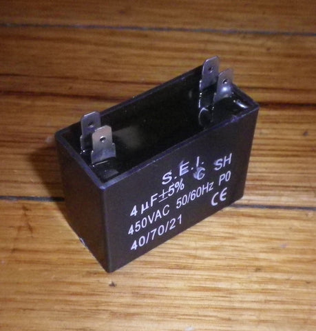 4uF 450Volt Motor Start/Run Capacitor - Part # CAC4UF