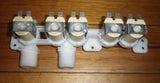 Used Samsung WA455DTHDWR 240VAC 5way Inlet Valve - Part # DC97-15459KSH1
