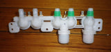 Used Samsung WA455DTHDWR 240VAC 5way Inlet Valve - Part # DC97-15459KSH1