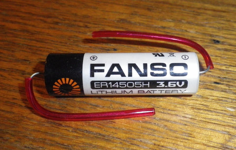Fanso 3.6Volt AA Lithium Battery with Axial Leads - Part # ER14505HP