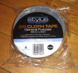 Stylus Black General Purpose Gaffer Tape 25m X 48mm - Part # GAF399