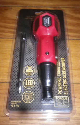 GoldTool Powerful Cordless Electric Screwdriver (USB Charger Not Included) - Part # GTT171