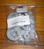 Handy Gas or Electric Stove Silver Control Knob - Part No. OVK058S