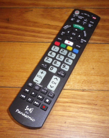 Seki Universal Remote Control for Panasonic TV, LCD, LED, HDTV - Part # PAN-3877