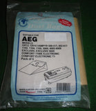 AEG Vampyr 500, 600 Series Vacuum Cleaner Bags - Part # SDB80