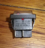 Cleanstar VC80LX DPST Red Illuminated Mains Rocker Switch with Rubber Boot - Part # VC80LX-12