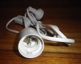 White 1.8mtr Lamp Mains Cord & Plug with Inline Switch & ES Socket - Part # X0010IDLNJ