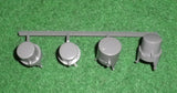 Dishlex Global DX302 Silver Panel Button Set - Part # 0612409002