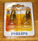 Philips Pilot Globe 15Watt SES E14 Miniature Pilot (Pkt 2) - Part # 079431