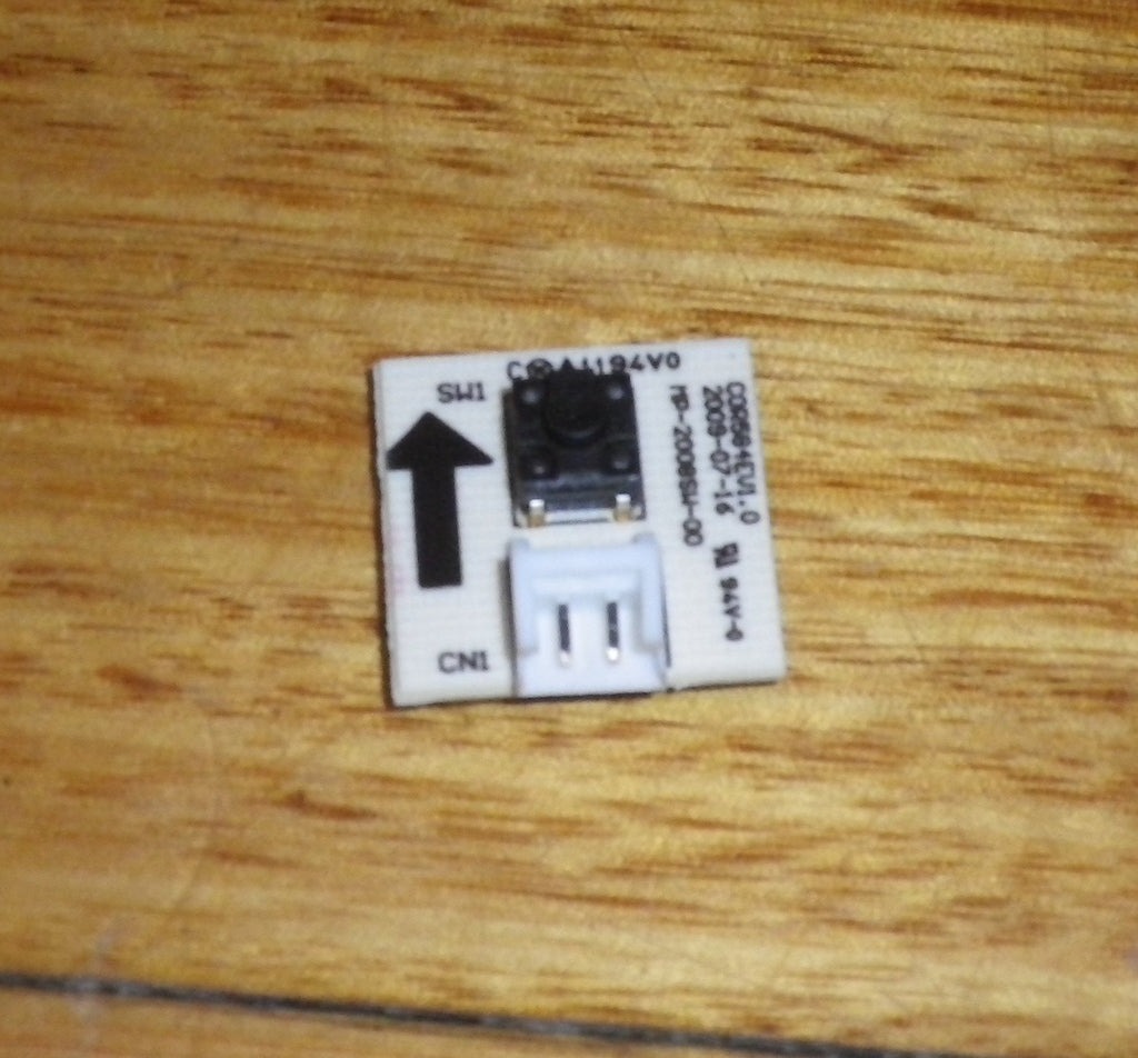 Electrolux UltraActive, UltraFlex On/Off Switch PCB - Part # 858118196 ...