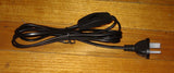 Black 2mtr Lamp Mains Cord with Inline Switch - Part # 18BS
