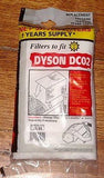 Dyson DC02 Vacuum Cleaner SubMicro Filters - Qualtex Part # FIL64