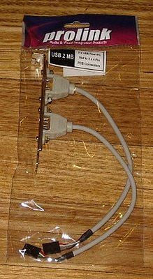Computer Adaptor - Dual USB Port with Dual 4way Plugs - Part # USB2MB