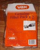 Vax Genuine PIXXY Filters (Pkt 2) - Part No. 55500