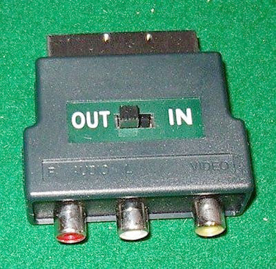 AV Adaptor - SCART Plug to 3 X RCA Sockets - Part # AD905